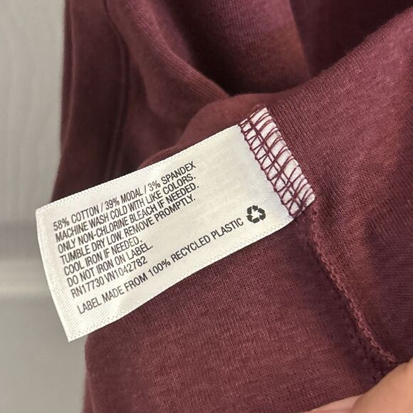 NWT Ava & Viv Plus Size Tank Top 3X Burgundy Scoop Neck Sleeveless Womens - Picture 6 of 15